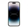 iLike Apple iPhone 14 Pro Max Silicone Plastic Case Eco Print Design White