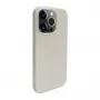 iLike Apple iPhone 14 Pro Max Silicone Plastic Case Eco Print Design White