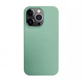 iLike Apple iPhone 14 Pro Max Silikoninis Plastikinis Dėklas Eco Print Dizainas Gėlės Žalia