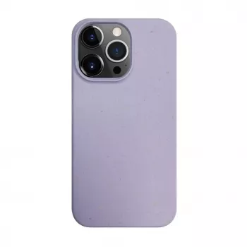 iLike Apple iPhone 14 Pro Max Silikoninis Plastikinis Dėklas Eco Print Dizainas Gėlė Violetinė