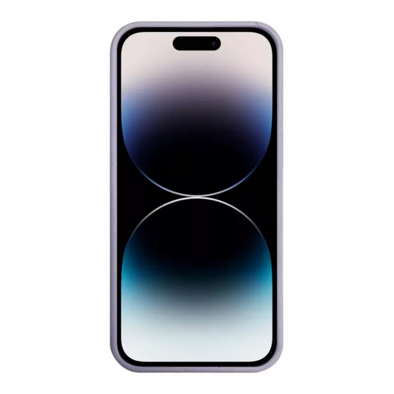 iLike Apple iPhone 14 Pro Max Silikoninis Plastikinis Dėklas Eco Print Dizainas Gėlė Violetinė