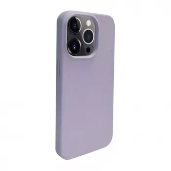 iLike Apple iPhone 14 Pro Max Silikoninis Plastikinis Dėklas Eco Print Dizainas Gėlė Violetinė