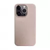 iLike Apple iPhone 14 Pro Max Silikoninis plastikinis dėklas Eco Print dizainas Smėlio spalvos