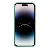 iLike Apple iPhone 14 Pro Silicone Plastic Case Eco Print Design Flower Green