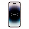 iLike Apple iPhone 14 Pro Silicone Plastic Case Eco Print Design Beige