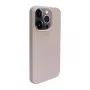 iLike Apple iPhone 14 Pro Silicone Plastic Case Eco Print Design Beige