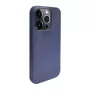 iLike Apple iPhone 14 Pro Max Silicone Plastic Case Eco Print Design Blue