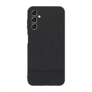 iLike Samsung Galaxy A14 5G plastikinė odinė nugarėlė juoda