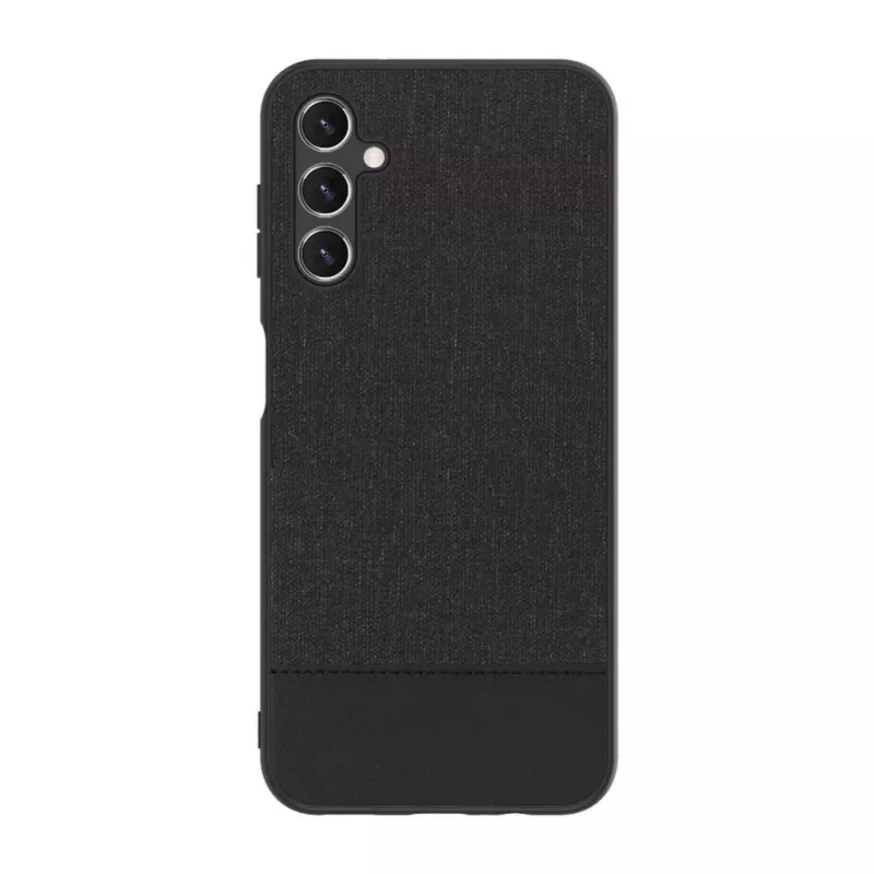 iLike Samsung Galaxy A14 5G plastikinė odinė nugarėlė juoda