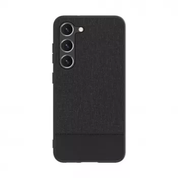 iLike Samsung Galaxy S23 Plus plastikinė odinė nugarėlė juoda