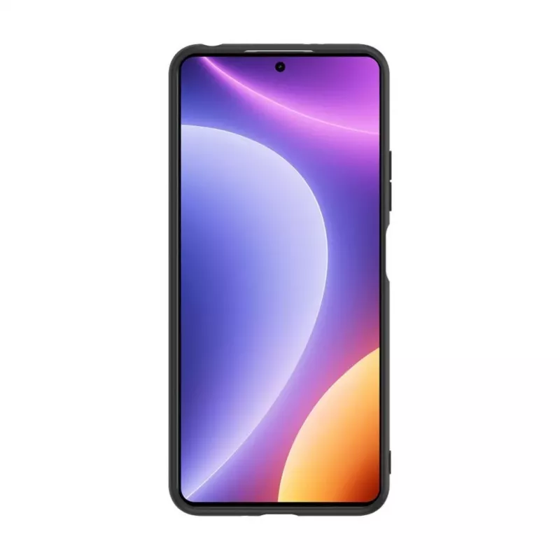 iLike Xiaomi Redmi Note 12 / Poco X5 Plastikinės Odos Nugarėlės Dangtelis Juodas