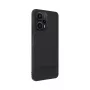 iLike Xiaomi Redmi Note 12 / Poco X5 Plastikinės Odos Nugarėlės Dangtelis Juodas