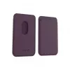 Evelatus Universal iPhone Genuine Leather Wallet with MagSafe Deep Purple