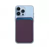 Evelatus Universal iPhone Genuine Leather Wallet with MagSafe Deep Purple