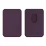 Evelatus Universal iPhone Genuine Leather Wallet with MagSafe Deep Purple