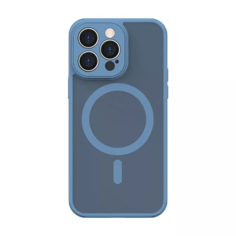 Evelatus Apple iPhone 13 Pro Hybrid Dėklas su MagSafe ir Kameros Apsauga PC+TPU Šviesiai Mėlyna