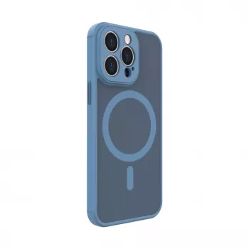 Evelatus Apple iPhone 13 Pro Hybrid Dėklas su MagSafe ir Kameros Apsauga PC+TPU Šviesiai Mėlyna