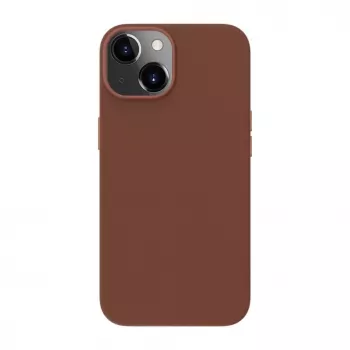 Evelatus Apple iPhone 14 Genuine Leather Case with MagSafe Brown