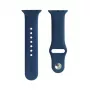 Evelatus Apple Watch 38/40/41mm Silicone Loop Watch Straps (110mm S/M) Blue