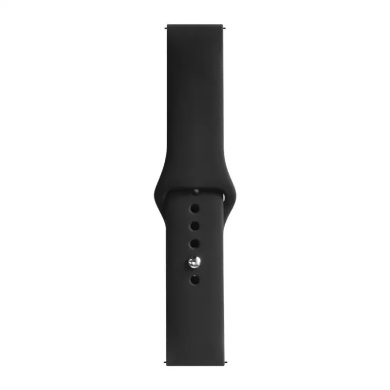 Evelatus 22mm Silicone Loop Watch Strap (S/M 110mm) Black