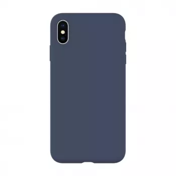 Evelatus Apple iPhone Xs Max Premium Soft Touch Silicone Case Midnight Blue