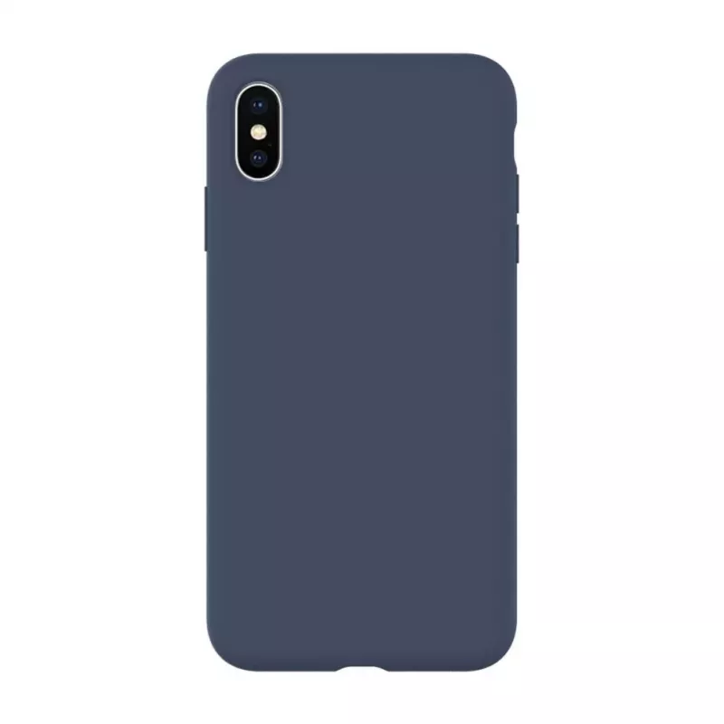 Evelatus Apple iPhone Xs Max Premium Soft Touch Silicone Case Midnight Blue