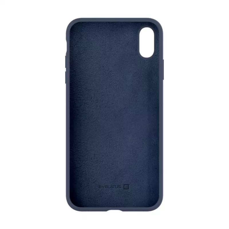 Evelatus Apple iPhone Xs Max Premium Soft Touch Silicone Case Midnight Blue
