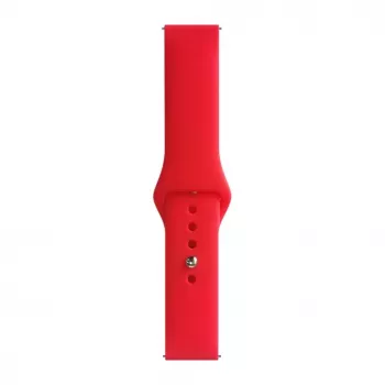 Evelatus 22mm Silicone Loop Watch Strap (S/M 110mm) Red