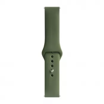 Evelatus 20mm Silicone Loop Watch Strap (S/M 110mm) Olive