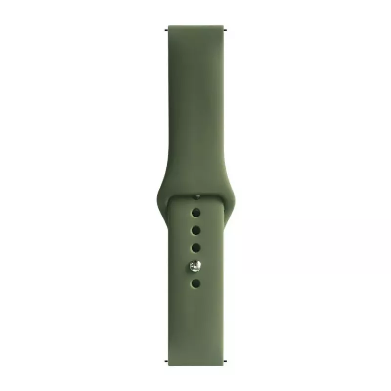 Evelatus 20mm Silicone Loop Watch Strap (S/M 110mm) Olive