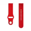 Evelatus 20mm Silicone Loop Watch Strap (S/M 110mm) Red