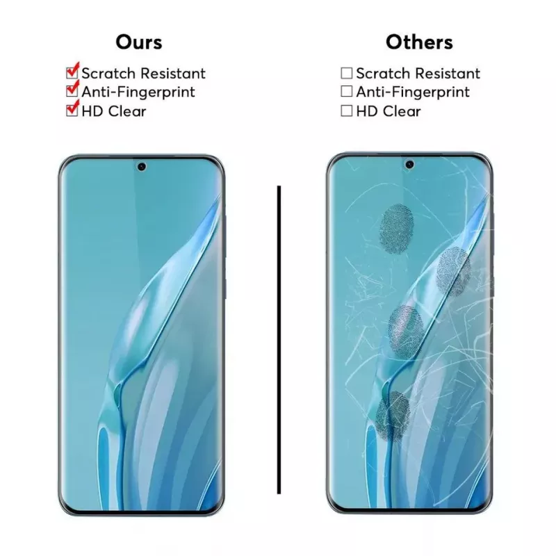 Evelatus Huawei P60 Pro 2.5D Full Cover Japan Glue Glass Anti-Static Screen Protector