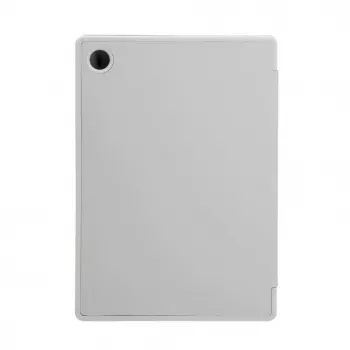 Evelatus Galaxy Tab A8 10.5 (2021) Book Cover su imituotu mikropluošto vidumi sidabrinė