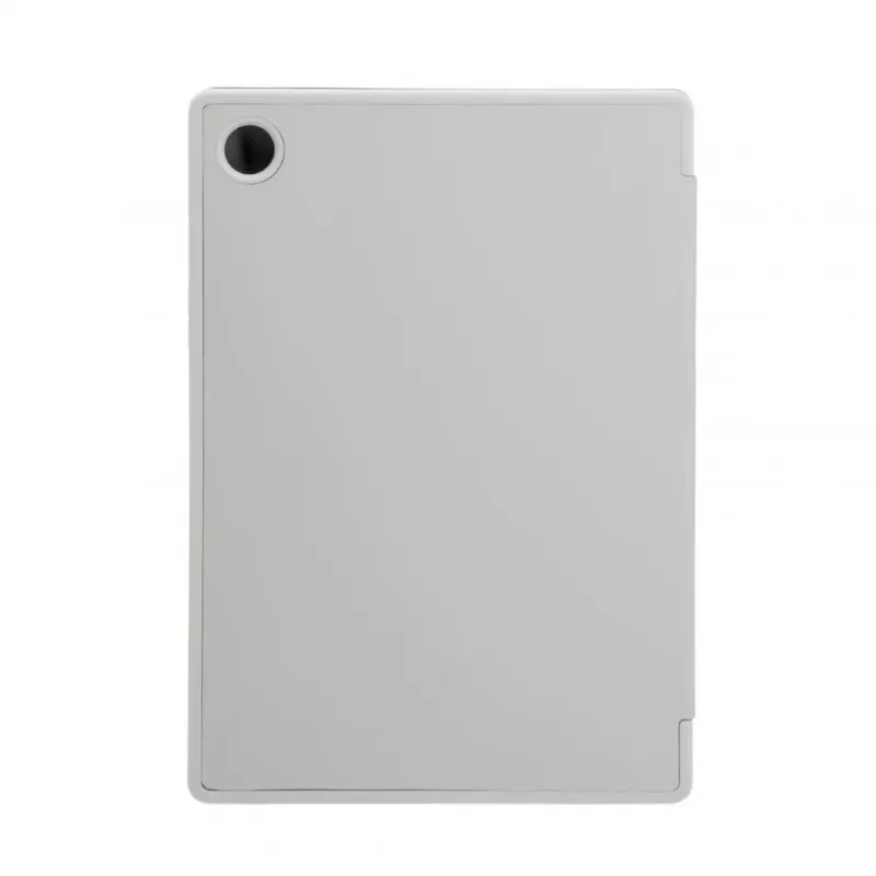 Evelatus Galaxy Tab A8 10.5 (2021) Book Cover su imituotu mikropluošto vidumi sidabrinė