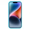 Evelatus Apple iPhone 15 Premium Soft Touch Silicone Case Cyan Blue
