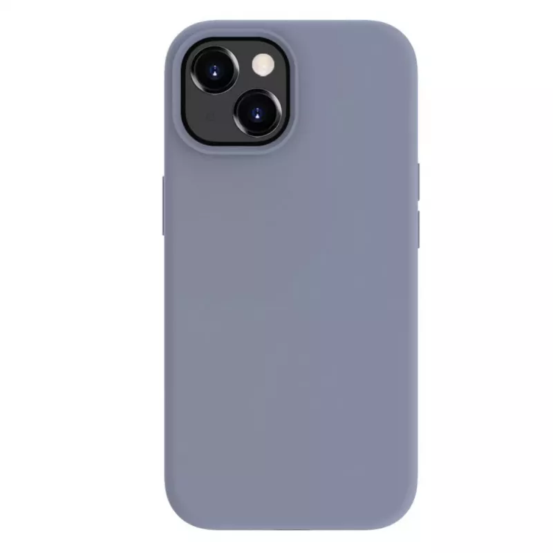 Evelatus Apple iPhone 15 Premium Soft Touch Silicone Case Lavender Gray