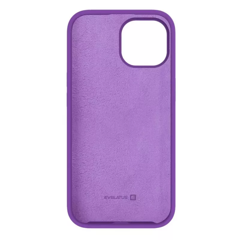 Evelatus Apple iPhone 15 Plus Premium Soft Touch Silicone Case Deep Purple