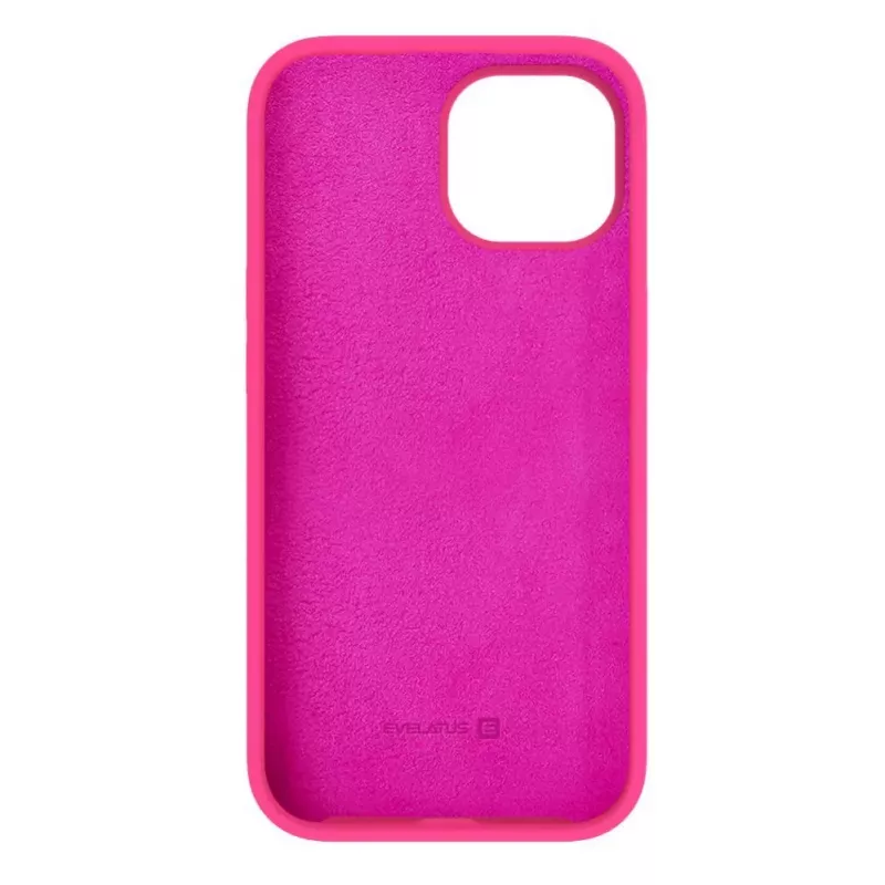 Evelatus Apple iPhone 15 Plus Premium Soft Touch Silicone Case Pink