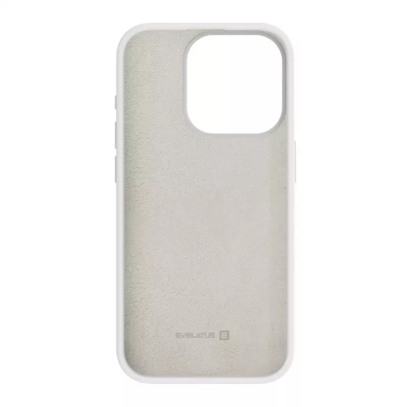 Evelatus Apple iPhone 15 Pro Premium Soft Touch Silicone Case White