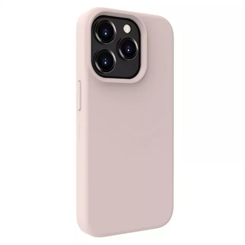 Evelatus Apple iPhone 15 Pro Premium Soft Touch Silicone Case Pink Sand