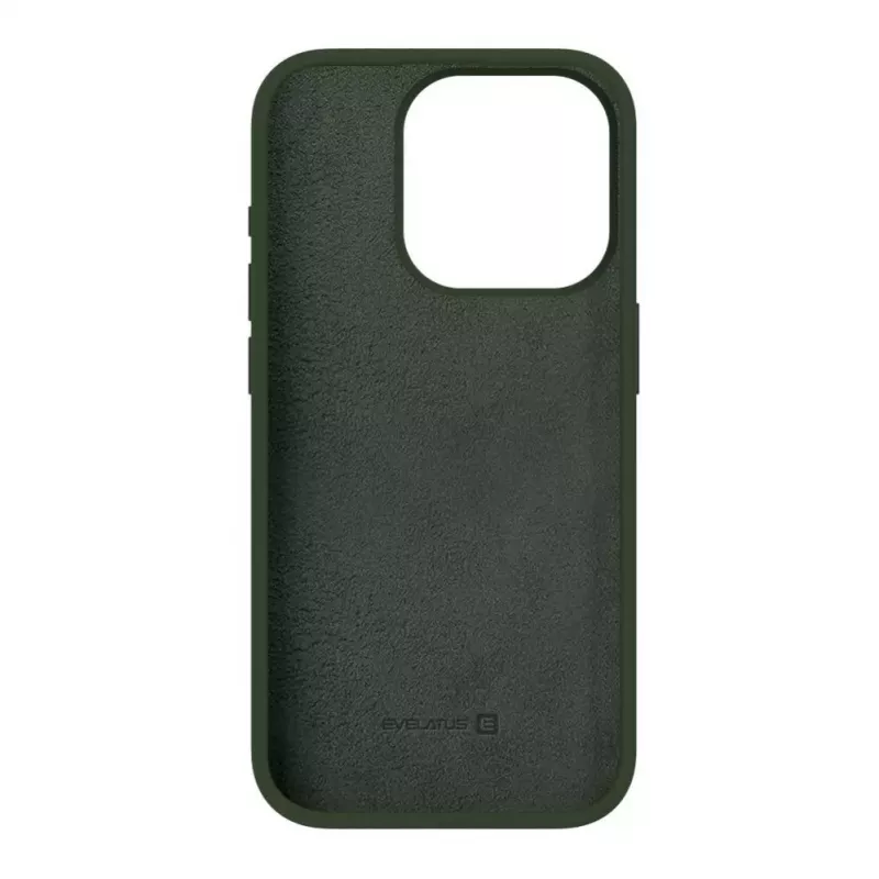 Evelatus Apple iPhone 15 Pro Max Premium Soft Touch Silicone Case Dark Olive