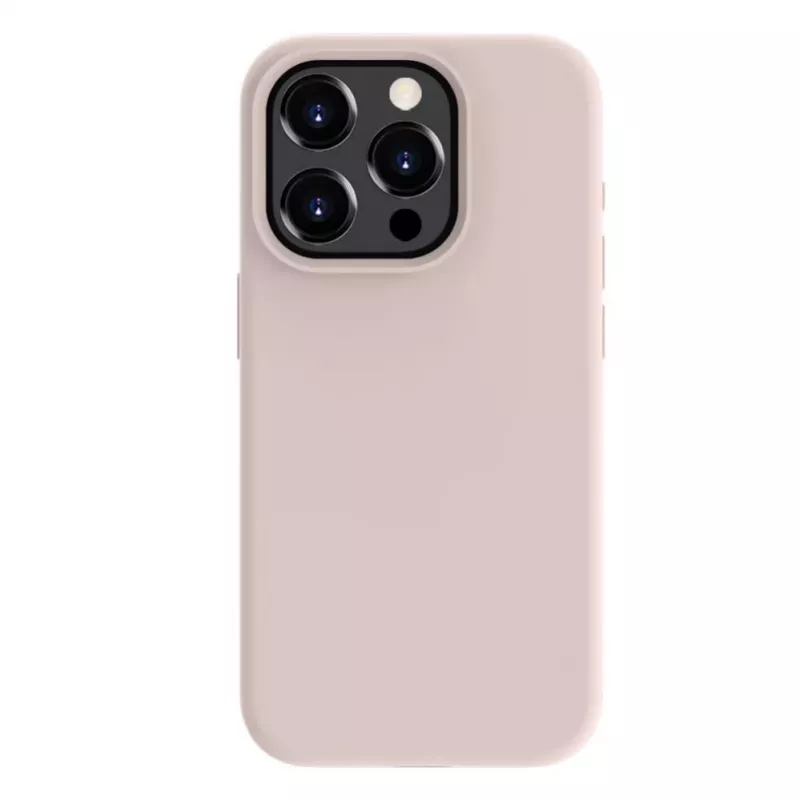 Evelatus Apple iPhone 15 Pro Max Premium Soft Touch Silicone Case Pink Sand