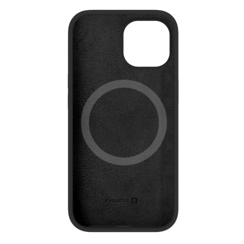 Evelatus Apple iPhone 15 Premium Magsafe Soft Touch Silicone Case Black