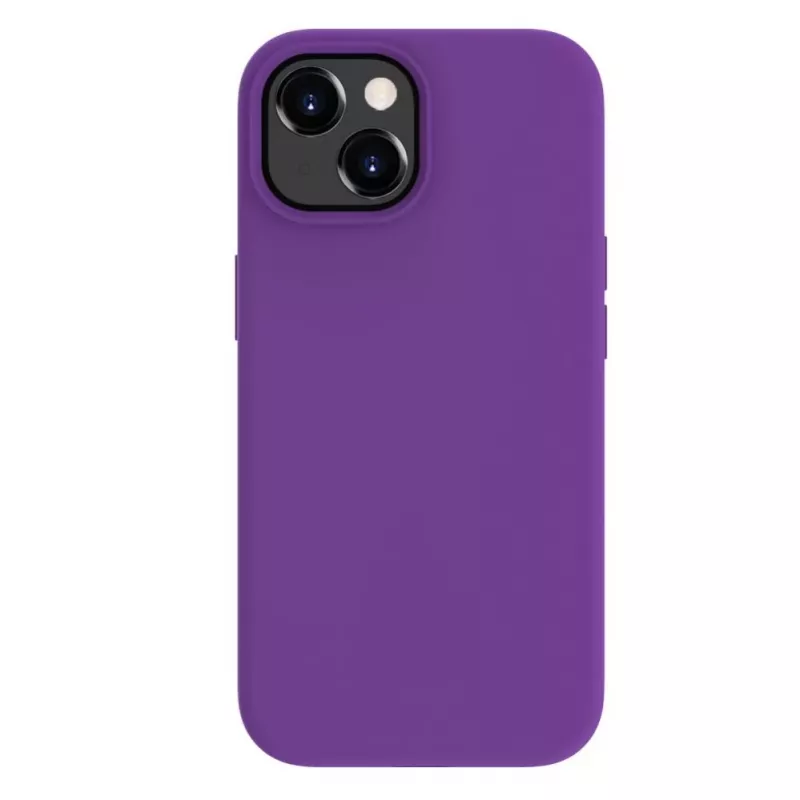 Evelatus Apple iPhone 15 Premium Magsafe Soft Touch Silicone Case Deep Purple