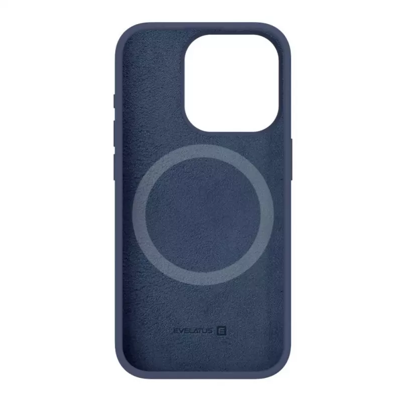 Evelatus Apple iPhone 15 Pro Premium MagSafe Soft Touch Silicone Case Midnight Blue