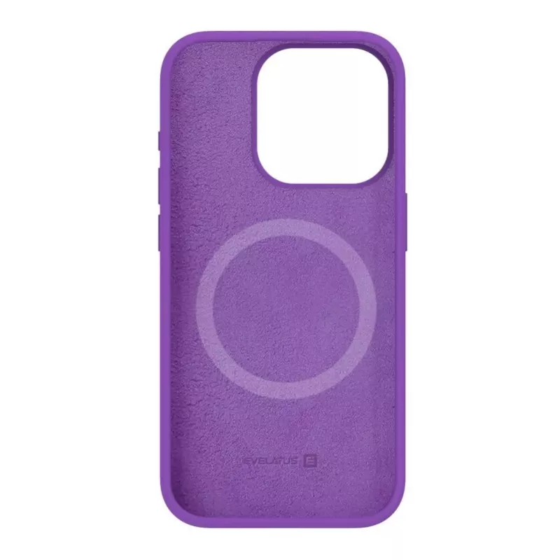 Evelatus Apple iPhone 15 Pro Max Premium MagSafe Soft Touch Silicone Case Deep Purple