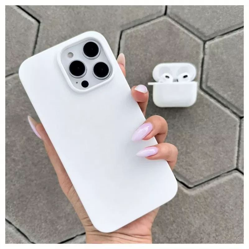 Evelatus Apple iPhone 15 Pro Max Premium Magsafe Soft Touch Silicone Case White