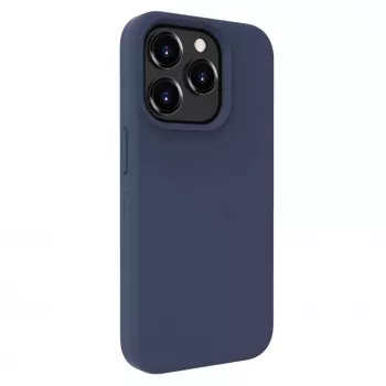 Evelatus Apple iPhone 15 Pro Max Premium MagSafe Soft Touch Silicone Case Midnight Blue