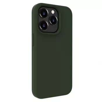 Evelatus Apple iPhone 15 Pro Max Premium MagSafe Soft Touch Silicone Case Dark Olive
