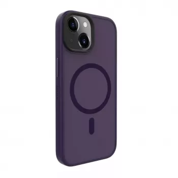 Evelatus Apple iPhone 15 Hybrid Case su MagSafe PC+TPU giliai violetinė